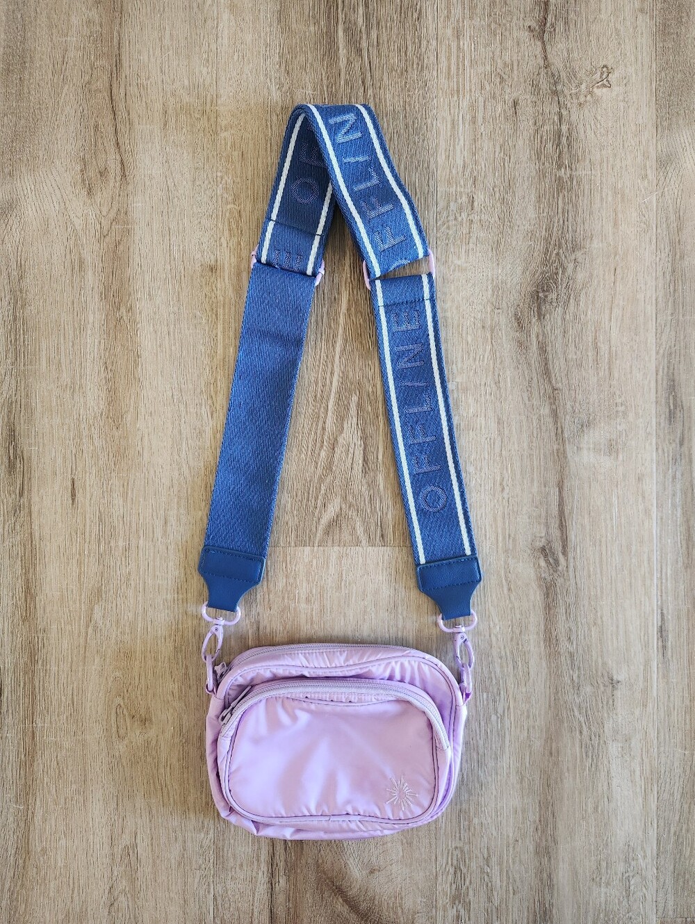 Aerie Violet Flurry Purple Makin' Moves Crossbody Bag